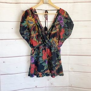 Band Of Gypsies Floral Romper